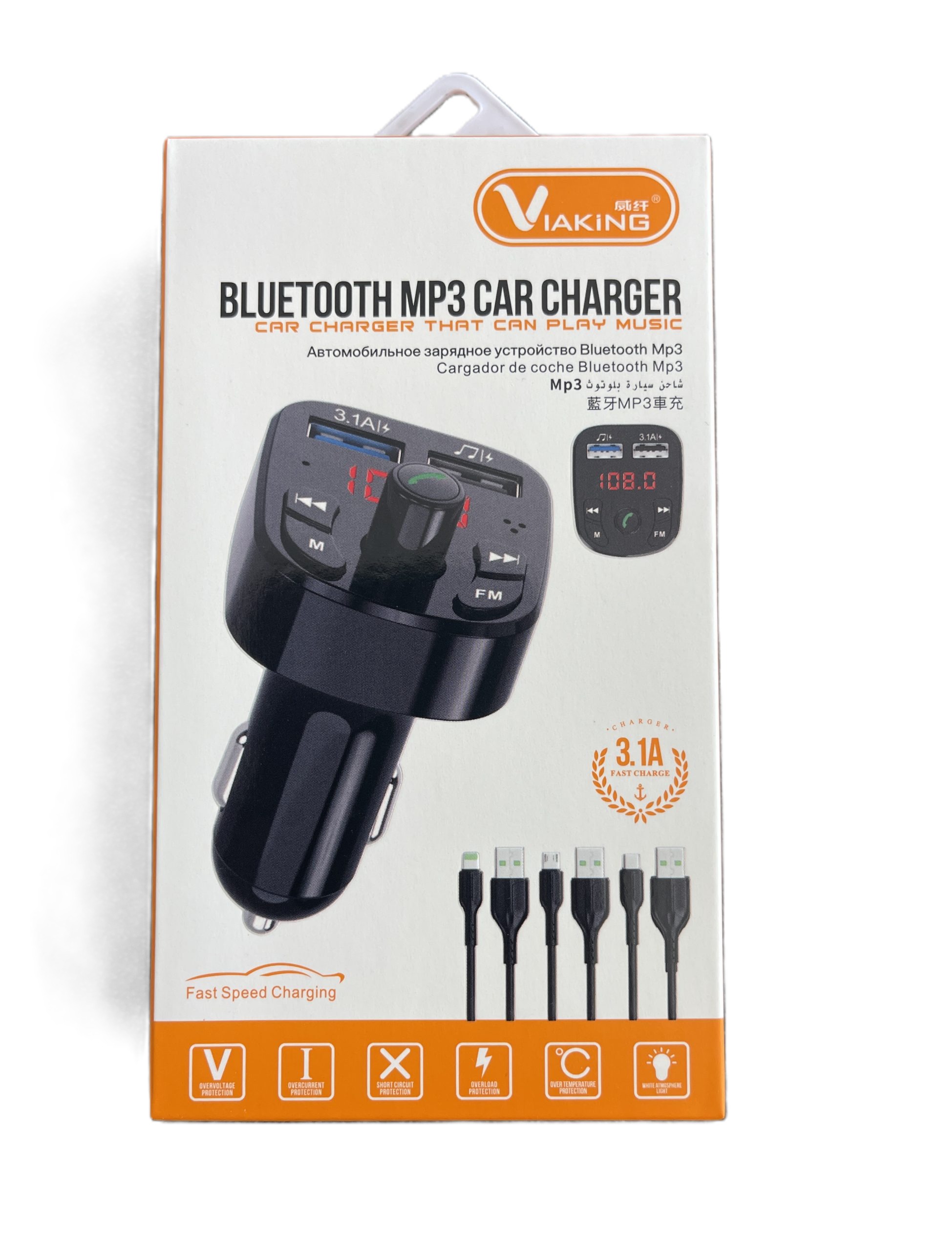 Chargeur de voiture Bluetooth MP3
